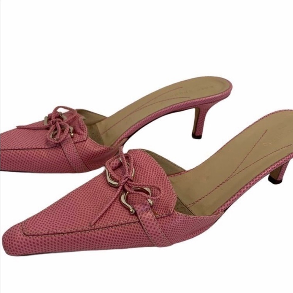 Kate Spade Pink Kitten Mules Size 7.